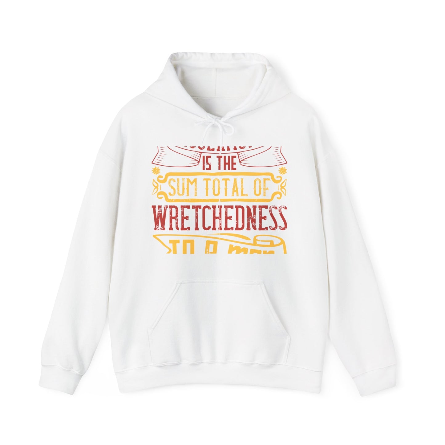 Isolation is the sum total of wretchedness to a man-01 — Unisex Heavy Blend Hoodie (G18500)