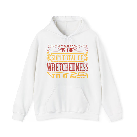 Isolation is the sum total of wretchedness to a man-01 — Unisex Heavy Blend Hoodie (G18500)