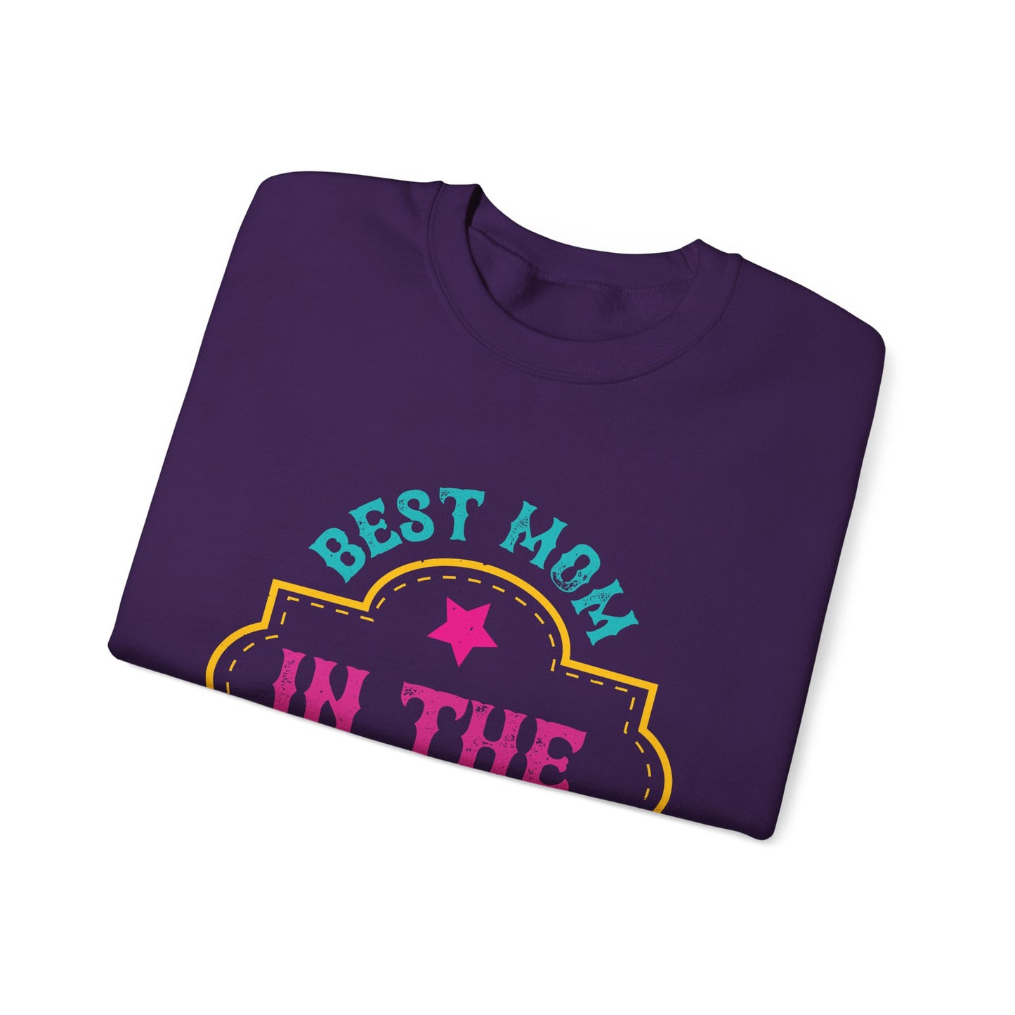 best mom in the galaxy-01 — Unisex Heavy Blend Crewneck (G18000)