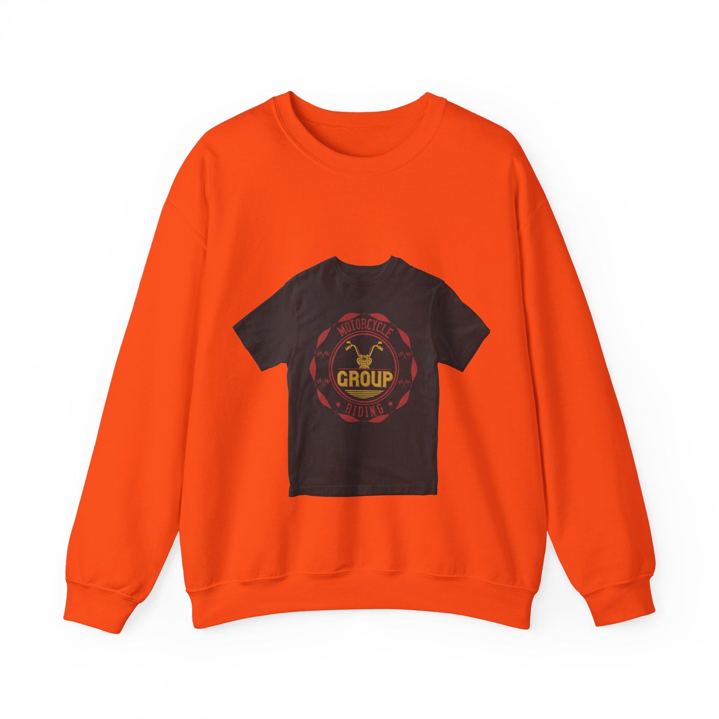 motorcycle group riding — Unisex Heavy Blend Crewneck (G18000)