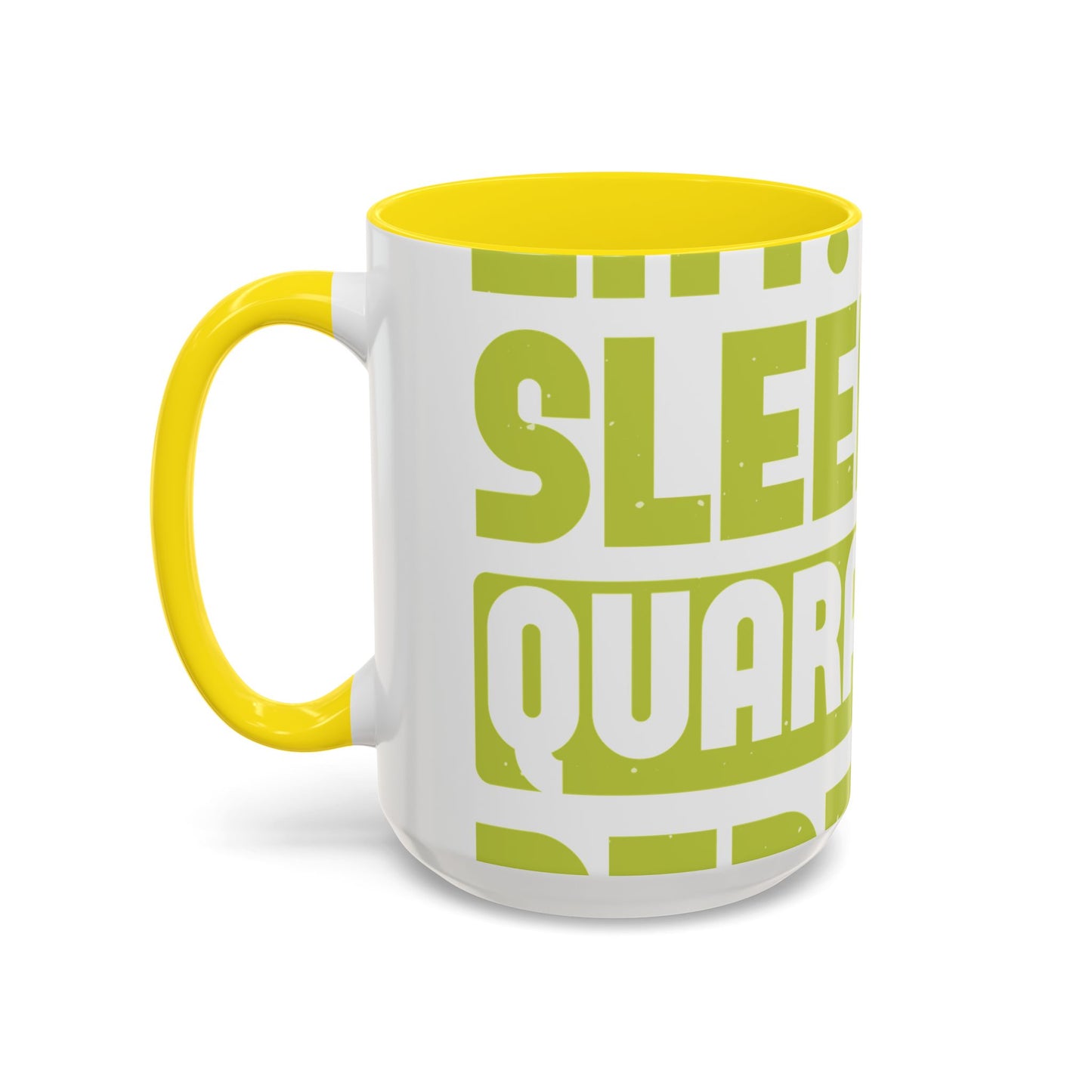 eat sleep quarantine repeat-01 — Accent Mug 11/15oz