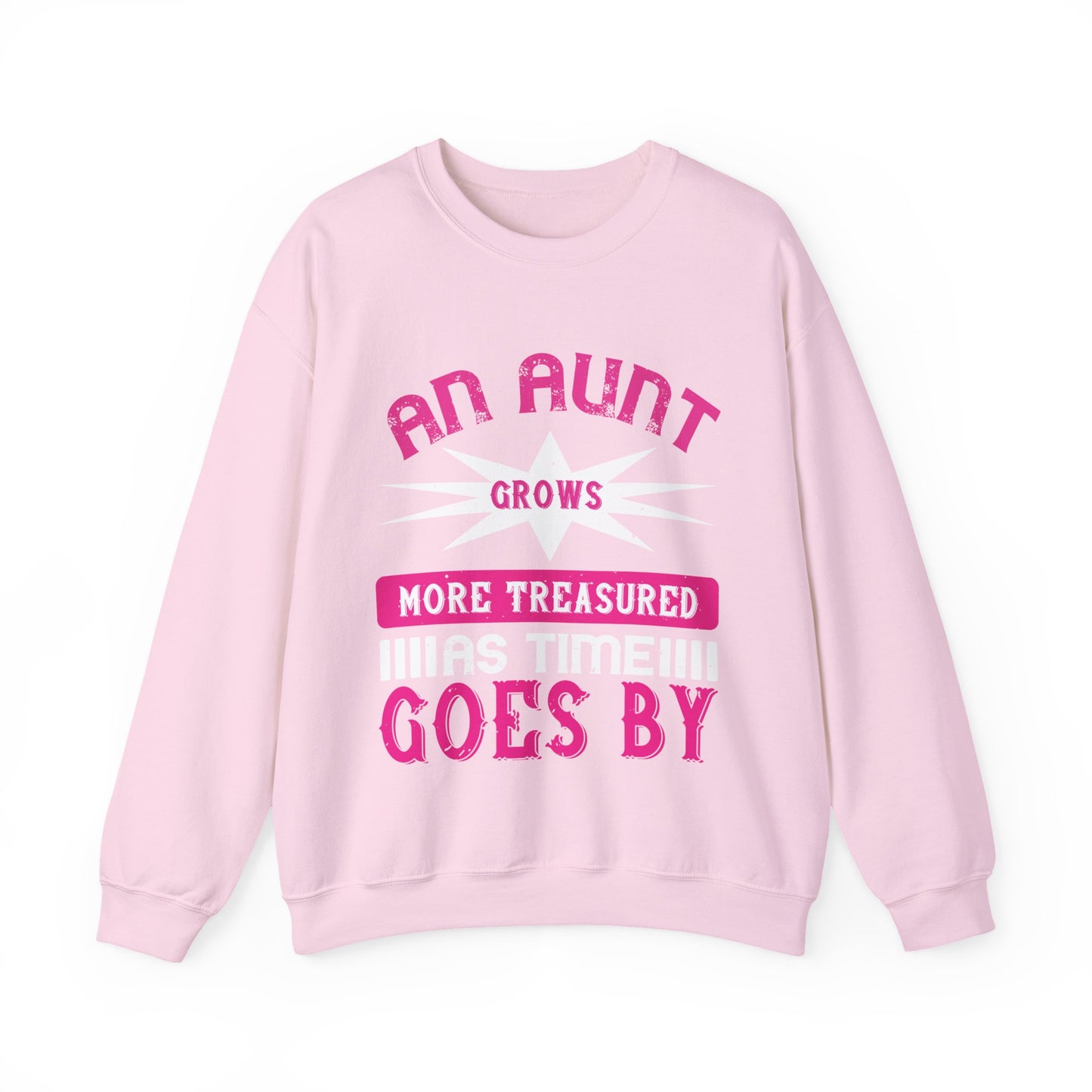 An aunt grows more treasured as time goes by-01 — Unisex Heavy Blend Crewneck (G18000)