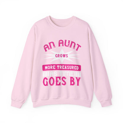 An aunt grows more treasured as time goes by-01 — Unisex Heavy Blend Crewneck (G18000)