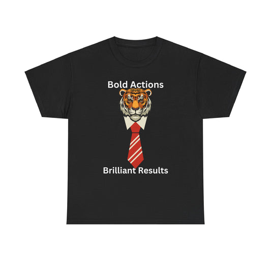 Bold Actions, Brilliant Results, Motivational Shirt, Inspirational Tee, Empowering Apparel, Achieve Success.