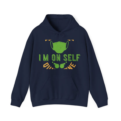 back off i'm on self quarantine-01 — Unisex Heavy Blend Hoodie (G18500)