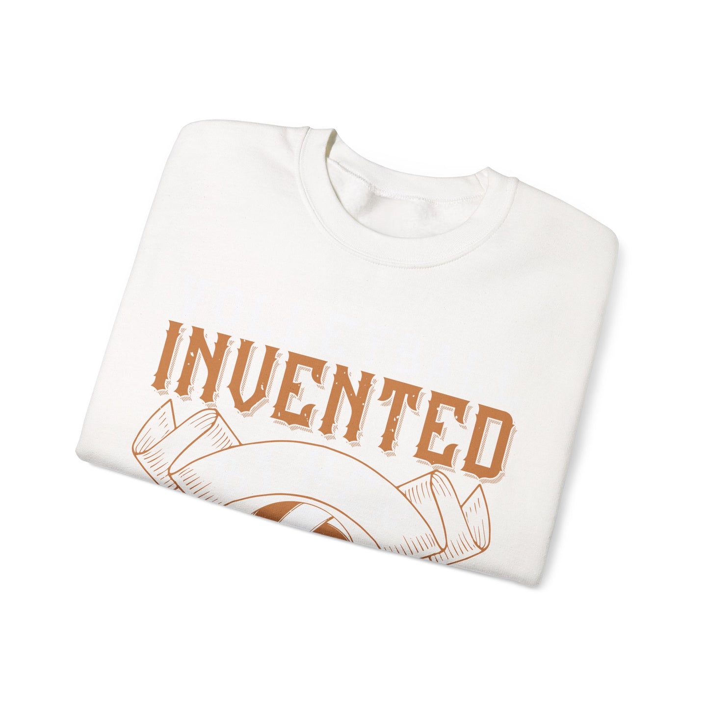 Volleyball Invented by men, perfected by women-01 — Unisex Heavy Blend Crewneck (G18000)