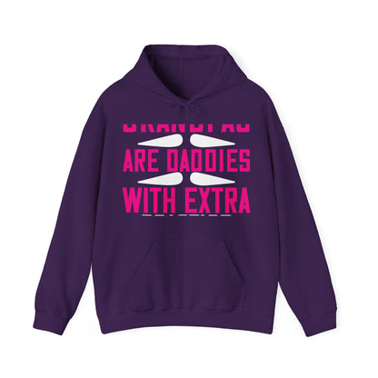 Grandpas are daddies with extra practice-01 — Unisex Heavy Blend Hoodie (G18500)