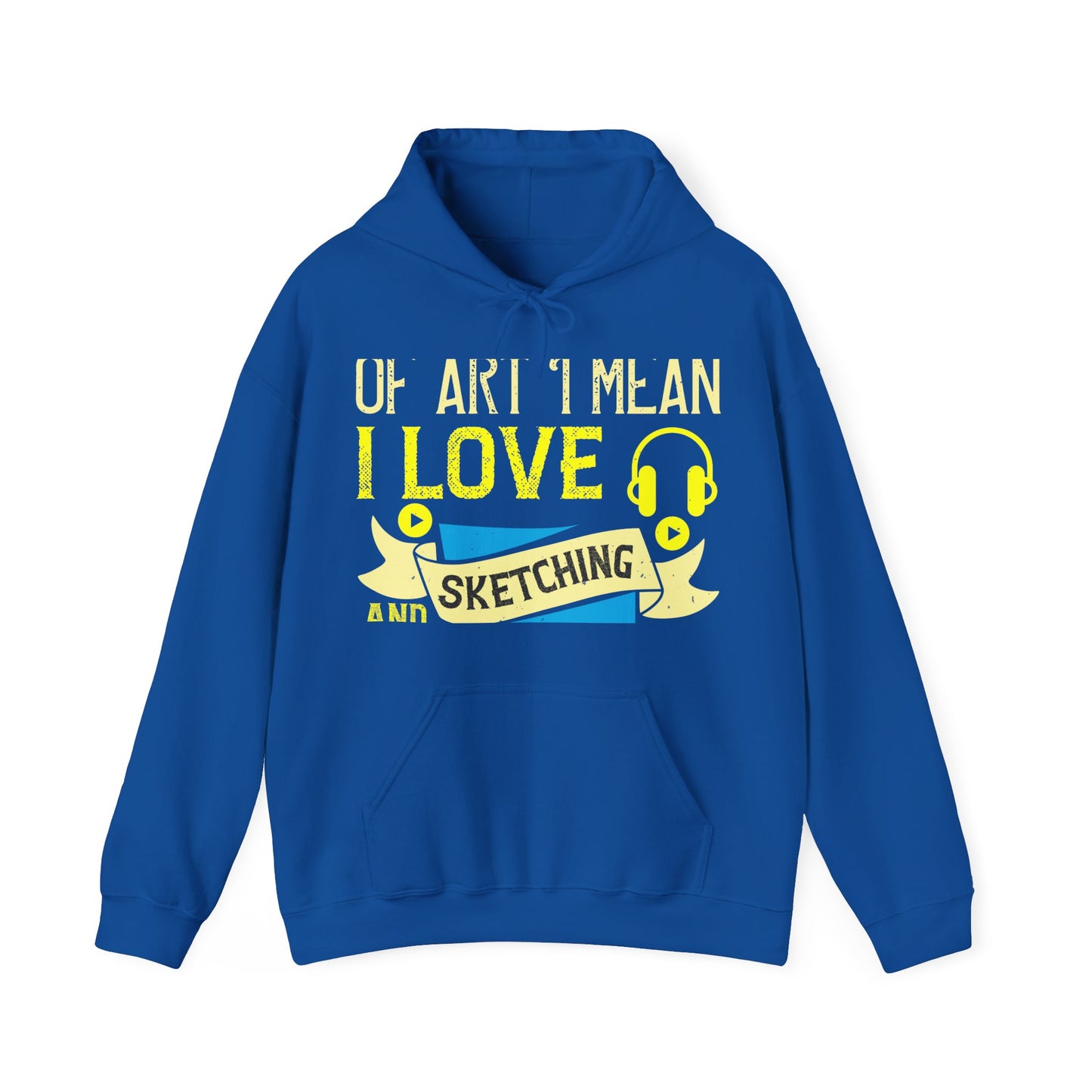 I love all kinds of art. I mean, I love sketching and acting and music-01 — Unisex Heavy Blend Hoodie (G18500)