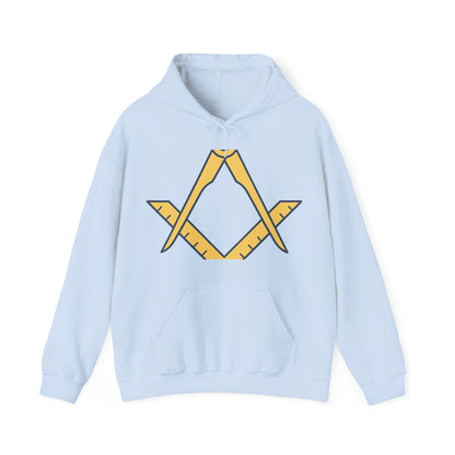 Plain Square and compass — Unisex Heavy Blend Hoodie (G18500)
