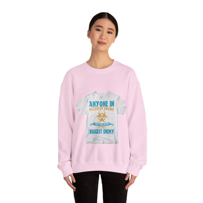 Anyone in recovery knows that isolation is the biggest enemy — Unisex Heavy Blend Crewneck (G18000)