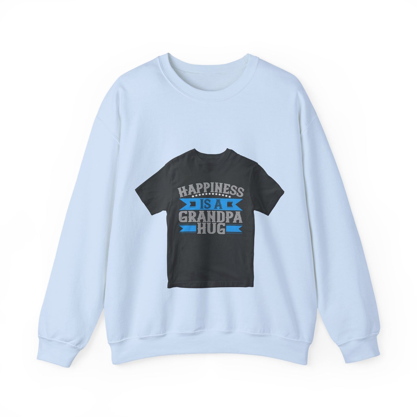 Happiness is a grandpa hug-02 — Unisex Heavy Blend Crewneck (G18000)