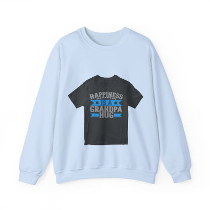 Happiness is a grandpa hug-02 — Unisex Heavy Blend Crewneck (G18000)
