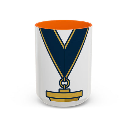 Junior Warden JW-- the plumb — Accent Mug 11/15oz