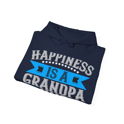 Happiness is a grandpa hug-01 — Unisex Heavy Blend Hoodie (G18500)