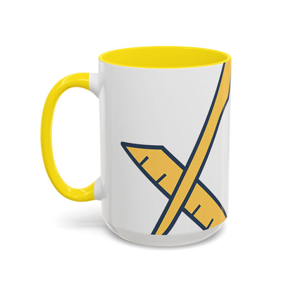 Plain Square and compass — Accent Mug 11/15oz