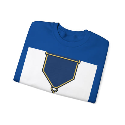 Junior Warden -JW - white bg — Unisex Heavy Blend Crewneck (G18000)