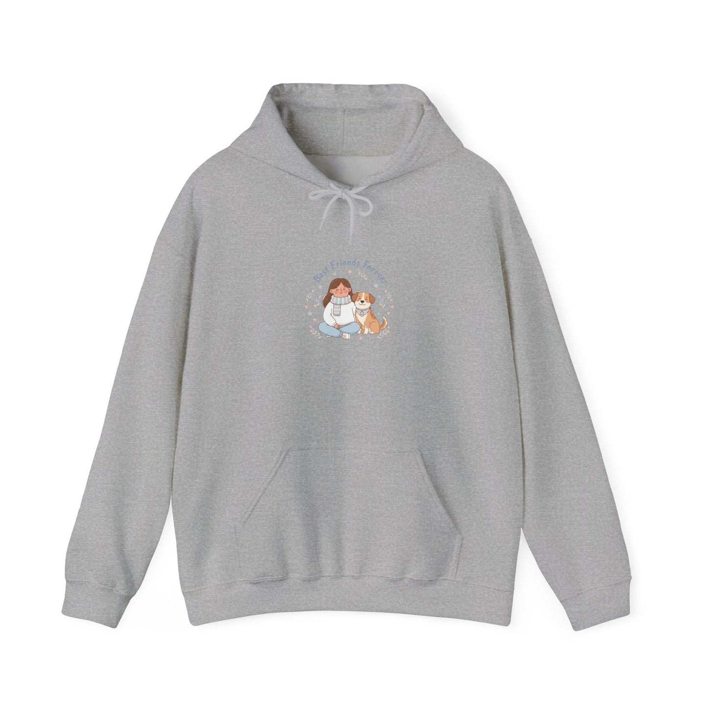 Pet Mom Illustration Hoodie | pet owner matching, paw print design