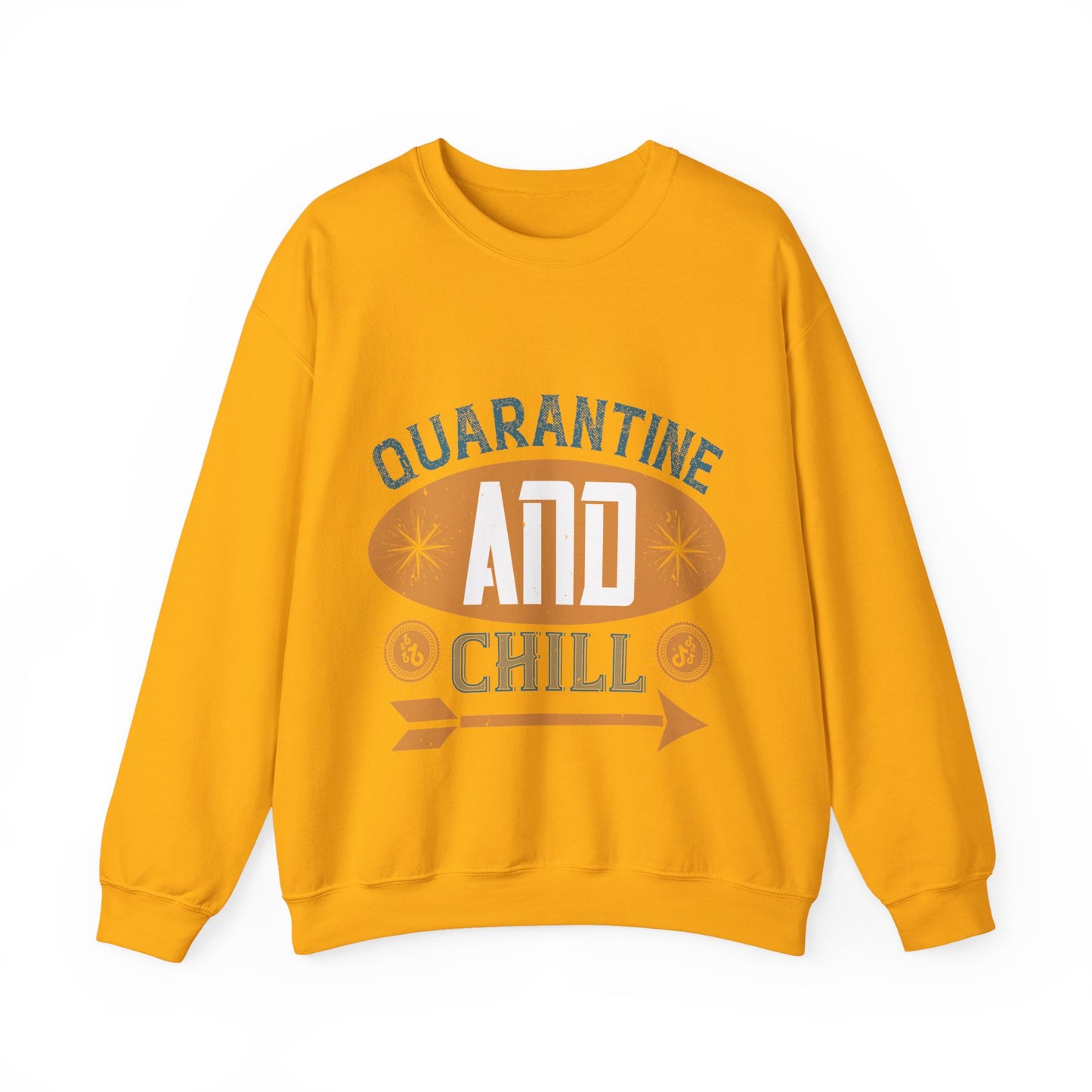 quarantine and chill-011 — Unisex Heavy Blend Crewneck (G18000)