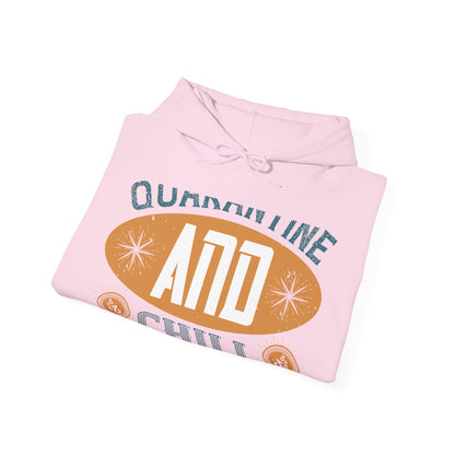 quarantine and chill-011 — Unisex Heavy Blend Hoodie (G18500)