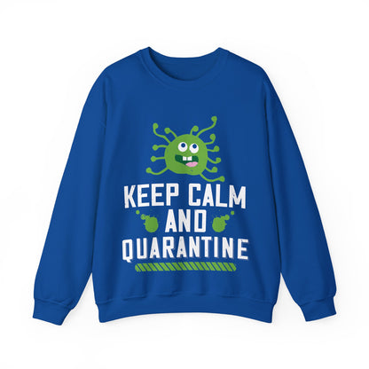 keep calm and quarantine-01 — Unisex Heavy Blend Crewneck (G18000)