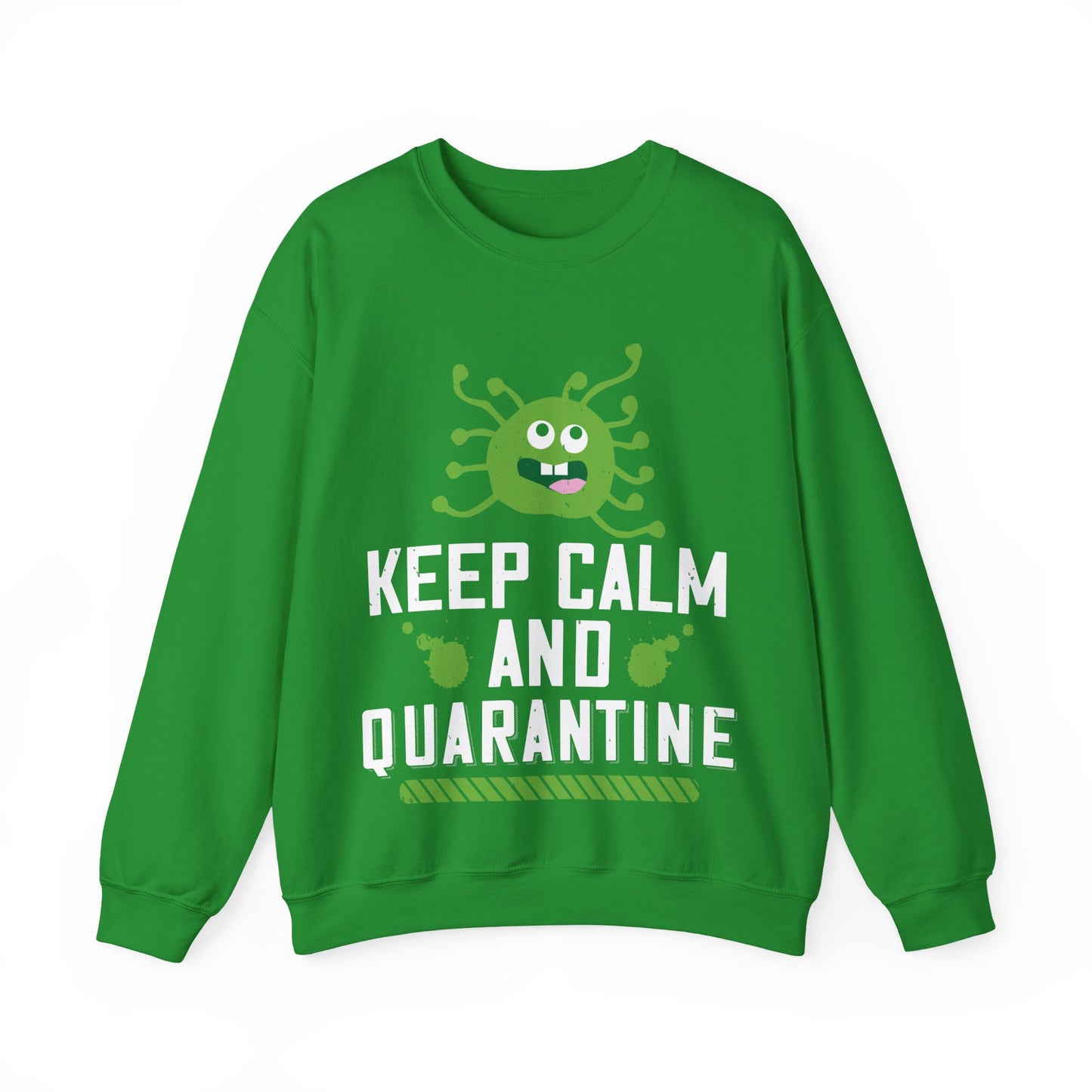 keep calm and quarantine-01 — Unisex Heavy Blend Crewneck (G18000)