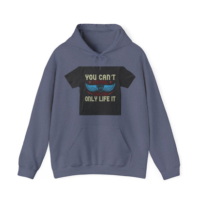 you can't control life you can only life it — Unisex Heavy Blend Hoodie (G18500)