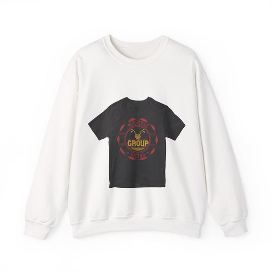 motorcycle group riding — Unisex Heavy Blend Crewneck (G18000)