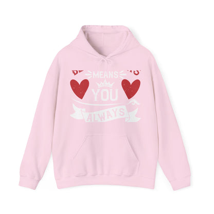 Being sisters means you always have back up-1 — Unisex Heavy Blend Hoodie (G18500)