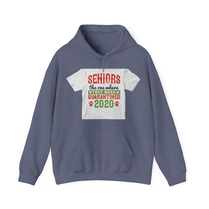 seniors the one where they were quarantined 2020 — Unisex Heavy Blend Hoodie (G18500)
