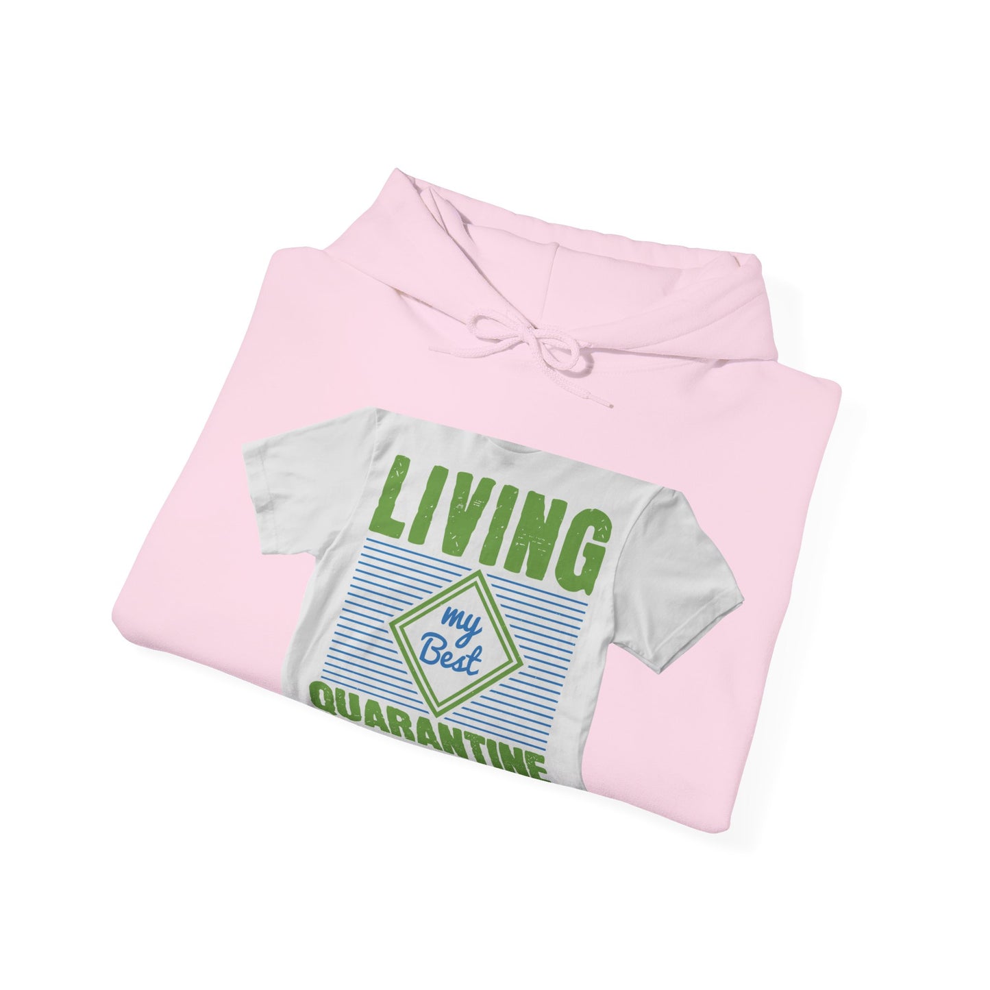 living my best quarantine — Unisex Heavy Blend Hoodie (G18500)