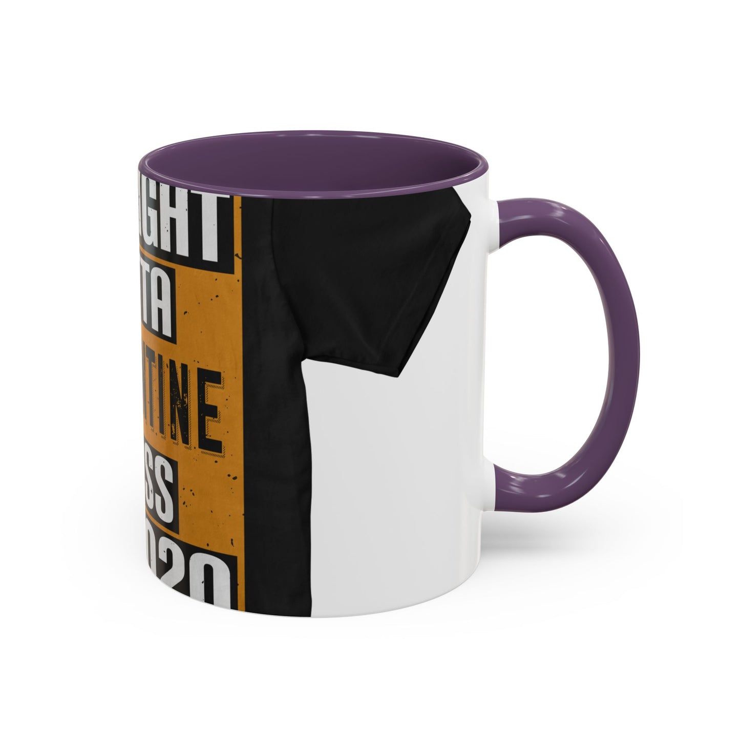 straight outta quarantine class of 2020 — Accent Mug 11/15oz