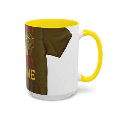 The easiest way to become a superhero is NOW! Just Stay At Home — Accent Mug 11/15oz