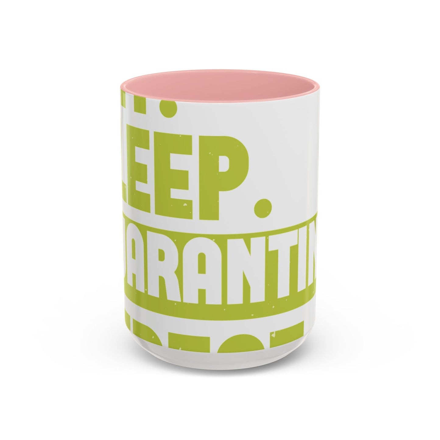 eat sleep quarantine repeat-01 — Accent Mug 11/15oz