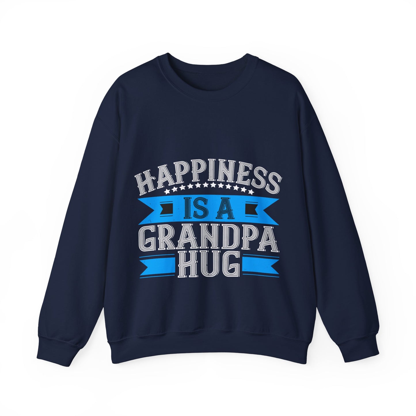 Happiness is a grandpa hug-01 — Unisex Heavy Blend Crewneck (G18000)
