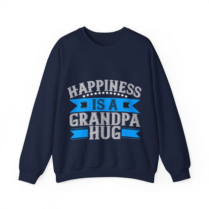 Happiness is a grandpa hug-01 — Unisex Heavy Blend Crewneck (G18000)