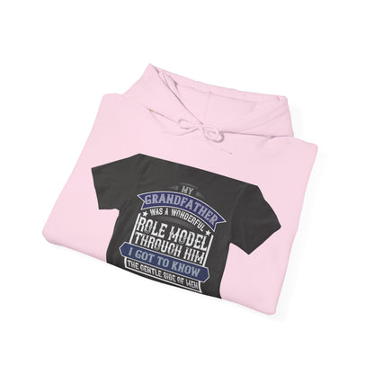 My grandfather was a wonderful role model-02 — Unisex Heavy Blend Hoodie (G18500)