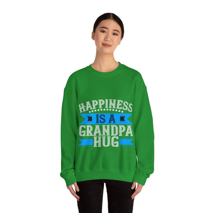 Happiness is a grandpa hug-01 — Unisex Heavy Blend Crewneck (G18000)