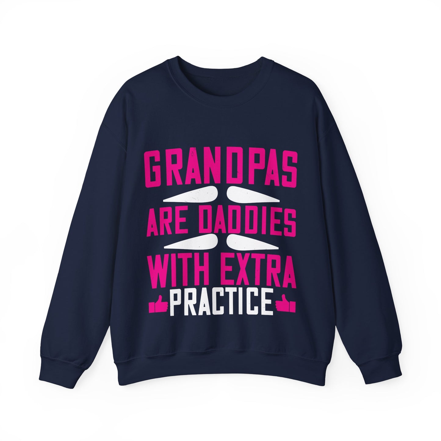 Grandpas are daddies with extra practice-01 — Unisex Heavy Blend Crewneck (G18000)