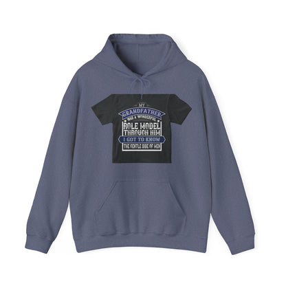 My grandfather was a wonderful role model-02 — Unisex Heavy Blend Hoodie (G18500)