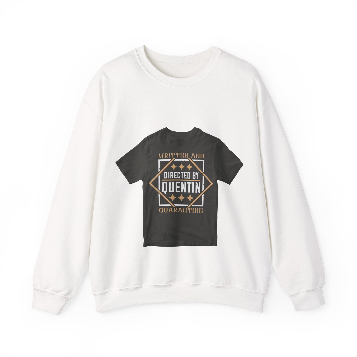 written and directed by quentin quarantine — Unisex Heavy Blend Crewneck (G18000)