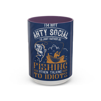 im not ANTY SOCIAL — Accent Mug 11/15oz