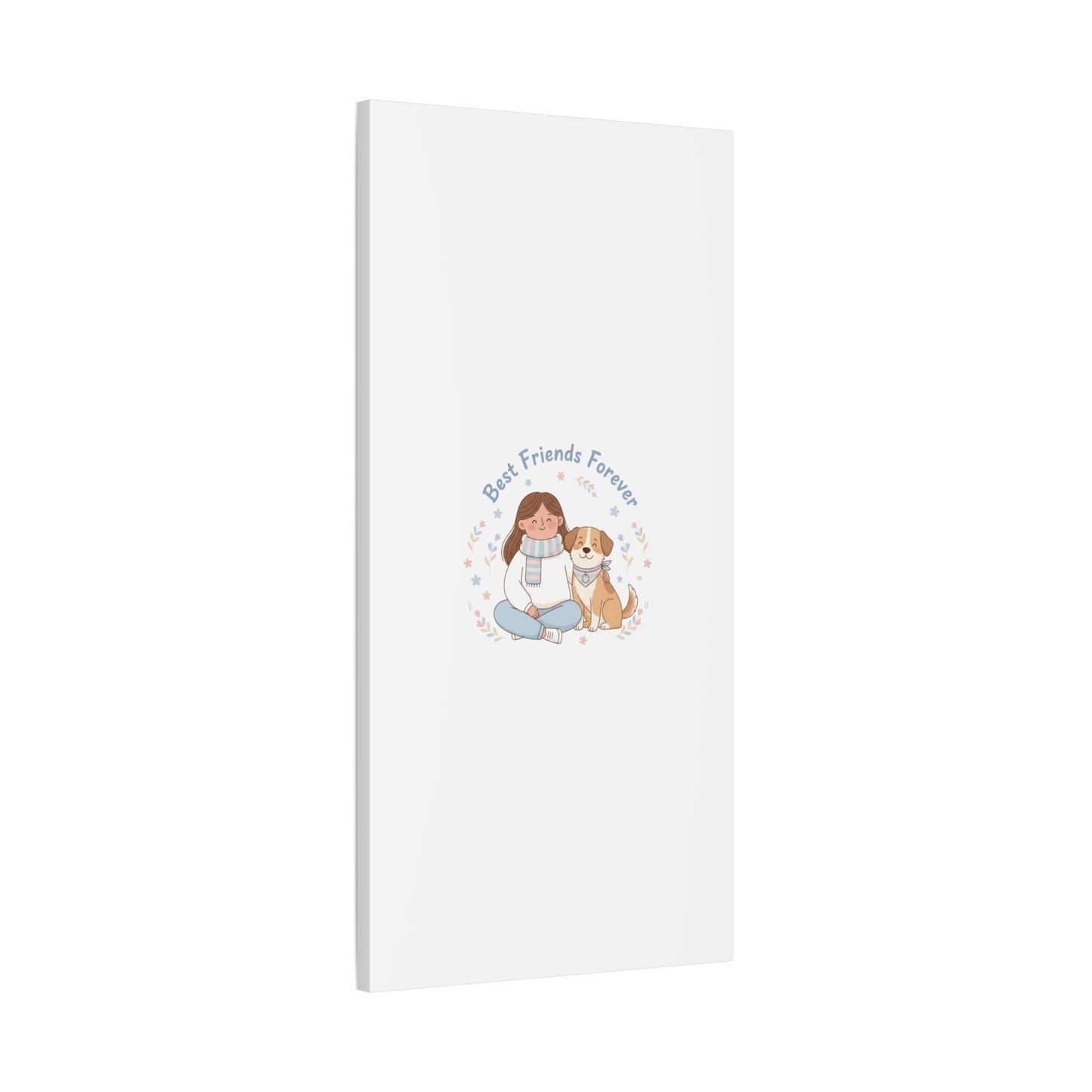 Best Friends Forever Canvas | Pet Owner Matching, Paw Print Art