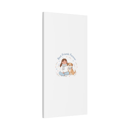 Best Friends Forever Canvas | Pet Owner Matching, Paw Print Art