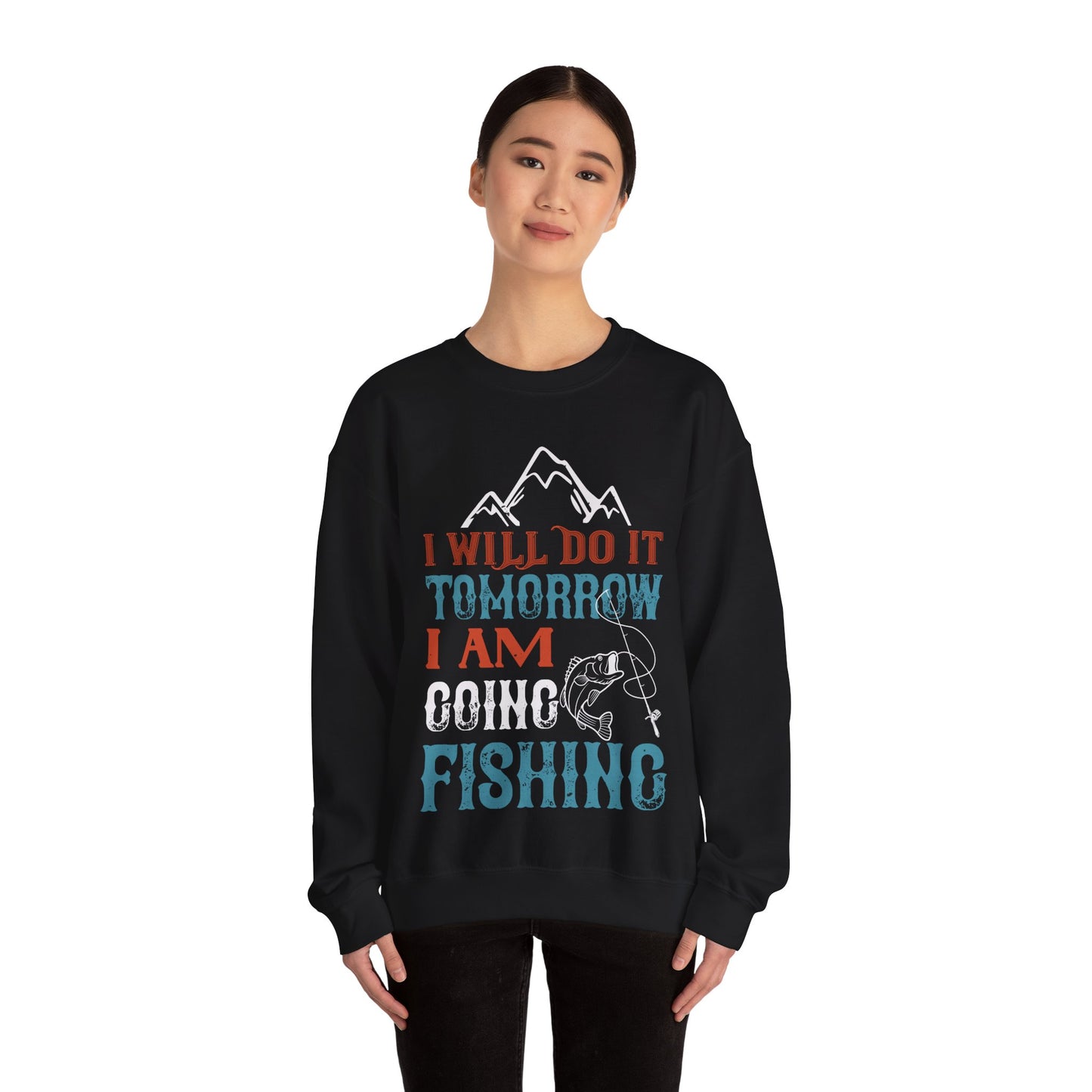 I WILL DO IT TOMORROW-01 — Unisex Heavy Blend Crewneck (G18000)