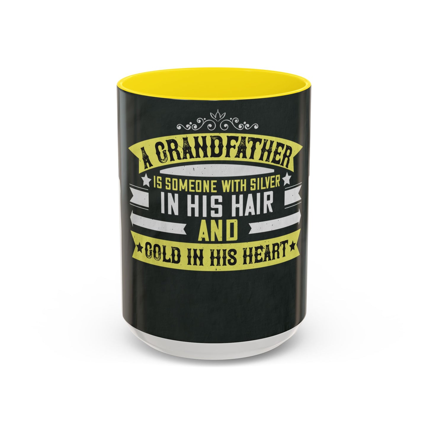 A grandfather is someone with silver-02 — Accent Mug 11/15oz