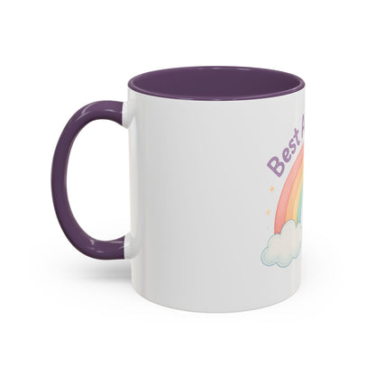 Best Aunt Ever Rainbow Coffee Mug, Gift for Aunts, 11oz, 15oz, Cute Mug, Birthday Gift, Unique Coffee Cup
