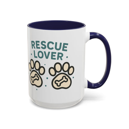 Rescue Lover Coffee Mug, Pet Owner Gift, Animal Rescue Merchandise, Dog Lover Cup, Rescue Pet Appreciation