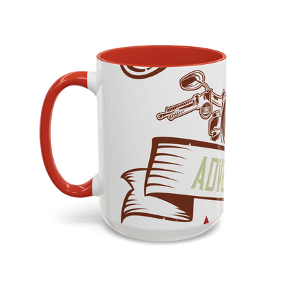 life is either a daring adventure or nothing-01 — Accent Mug 11/15oz