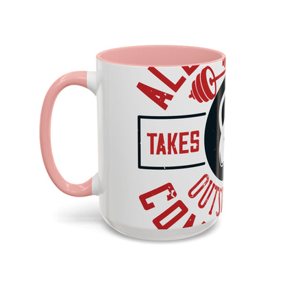 All progress takes place outside the comfort zone-01 — Accent Mug 11/15oz
