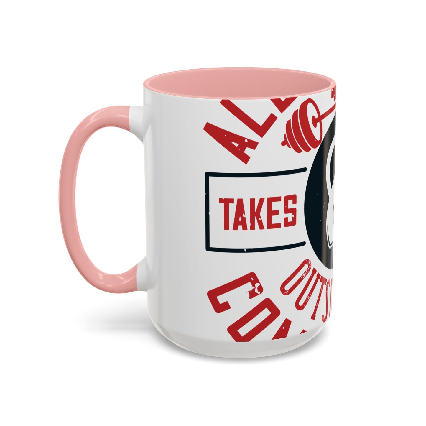 All progress takes place outside the comfort zone-01 — Accent Mug 11/15oz